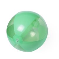 Opblaasbare strandbal plastic groen 28 cm   - - thumbnail