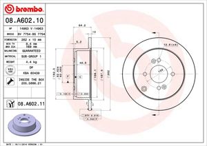 Remschijf BREMBO, Remschijftype: Massief, u.a. für Hyundai, KIA