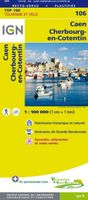 Fietskaart - Wegenkaart - landkaart 106 Caen - Cherbourg en Cotentin | - thumbnail