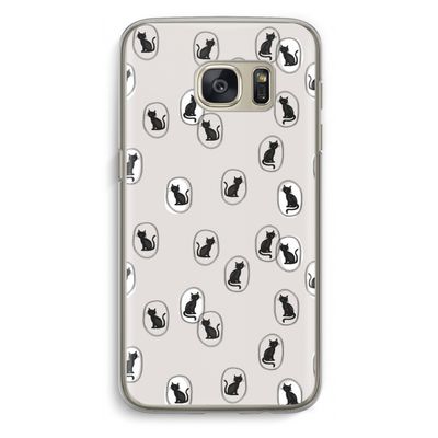 Miauw: Samsung Galaxy S7 Transparant Hoesje