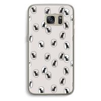 Miauw: Samsung Galaxy S7 Transparant Hoesje Miauw: Samsung Galaxy S7 Transparant Hoesje