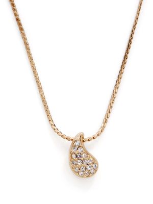 Christian Dior Pre-Owned collier à pendentif strassé
