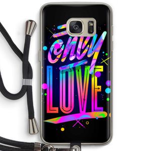 Only Love: Samsung Galaxy S7 Transparant Hoesje met koord