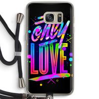Only Love: Samsung Galaxy S7 Transparant Hoesje met koord