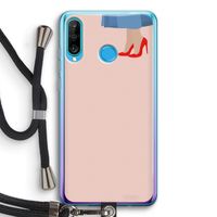 High heels: Huawei P30 Lite Transparant Hoesje met koord