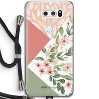 Sweet heaven geometrics: LG V30 Transparant Hoesje met koord