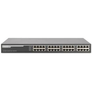 Digitus DN-95116 netwerk-switch Gigabit Ethernet (10/100/1000) Power over Ethernet (PoE) 1U Grijs