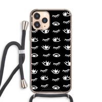 Eye pattern #3: iPhone 11 Pro Transparant Hoesje met koord