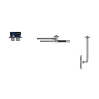 Hotbath Cobber - Inbouw Regendoucheset - Thermostatisch - Wandarm 38.5 cm - Hoofddouche 200 mm - Staafhanddouche - met 2-Weg Stop-Omstel - Waterbesparend