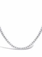 Pragnell collier Line en or blanc 18ct serti de diamants - Argent