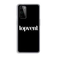 Topvent Zwart: OnePlus 9 Pro Transparant Hoesje