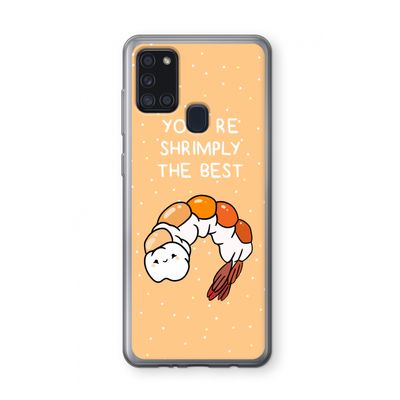 You're Shrimply The Best: Samsung Galaxy A21s Transparant Hoesje