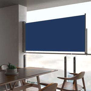 VidaXL Tuinscherm uittrekbaar 60x300 cm blauw