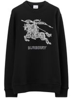 Burberry sweat à logo brodé EKD - Noir - thumbnail