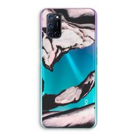 Roze stroom: Oppo A92 Transparant Hoesje