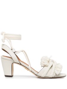 Tory Burch sandales à détails de cordes - Blanc