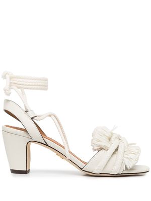 Tory Burch sandales à détails de cordes - Blanc