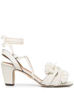 Tory Burch sandales à détails de cordes - Blanc