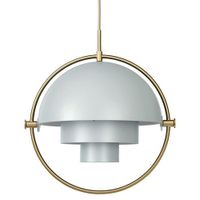 Gubi Multi-Lite Hanglamp - Messing & Mat grijs - thumbnail