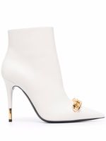 TOM FORD bottines à détail de chaîne - Blanc