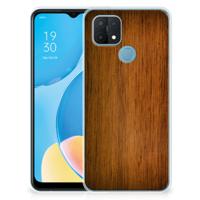 OPPO A15 | Bumper Hoesje | Donker Hout OPPO A15 | Bumper Hoesje | Donker Hout