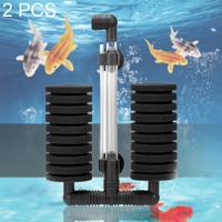 2 stks muur gemonteerde aquarium mini dubbele kop pneumatisch dempen biochemisch katoen filter 2 stks muur gemonteerde aquarium mini dubbele kop pneumatisch dempen biochemisch katoen filter