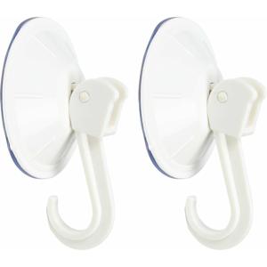 Benson Zuignaphaakjes - 2x - wit - kunststof - draagkracht 2 kg