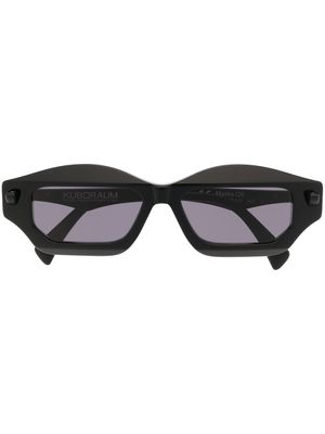 Kuboraum lunettes de soleil à monture géométrique - Noir