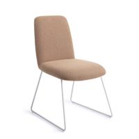 Jesper Home Eetkamerstoel 'Taiwa' Slide White, kleur Whisper Wheat