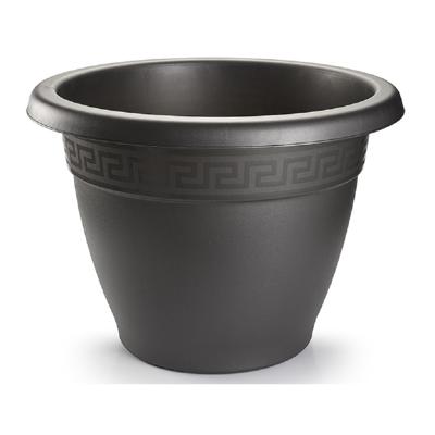 PlasticForte Plantenpot - antraciet - kunststof - 20 x 15 cm