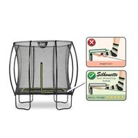 Exit Silhouette trampoline met net - 214 x 153 cm - Zwart - thumbnail