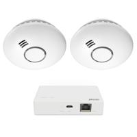 Alecto SMART-SMOKE10 SET 2 - Starterset Smart Zigbee bridge met 2 Smart Zigbee rookmelders