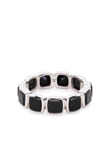 Tom Wood bague ronde Cushion sertie d'onyx - Noir