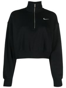 Nike sweat zippé Phoenix à coupe crop - Noir