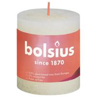 Bolsius stompkaars rustiek soft parel 80x68 mm | 4 stuks