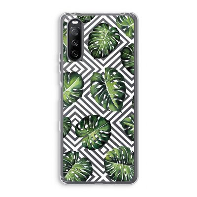 Geometrische jungle: Sony Xperia 10 III Transparant Hoesje