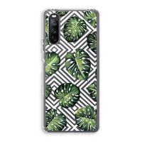 Geometrische jungle: Sony Xperia 10 III Transparant Hoesje