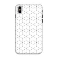 Zwart-witte kubussen: iPhone XS Tough Case