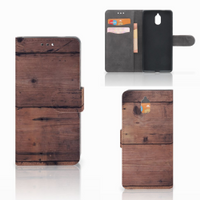 Nokia 3.1 (2018) Book Style Case Old Wood - thumbnail