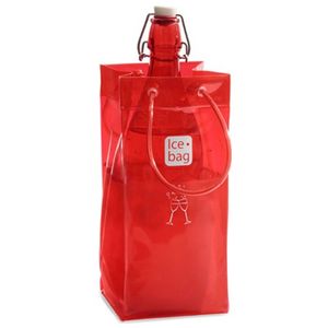 IceBag Wijnkoeler Rood Design Collection - 11x11x25,5cm - Eenvoudig mee te nemen - Champagne koeler