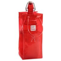 IceBag Wijnkoeler Rood Design Collection - 11x11x25,5cm - Eenvoudig mee te nemen - Champagne koeler - thumbnail