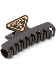 Prada barrette à logo - Noir