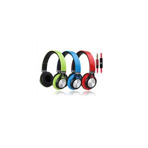 Solid Stereo Headset met microfoon, Wit/Groen, model HT-HD212