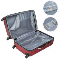 tectake - kofferset 4 delig , ABS hardshell, kleur rood - 402026 - thumbnail