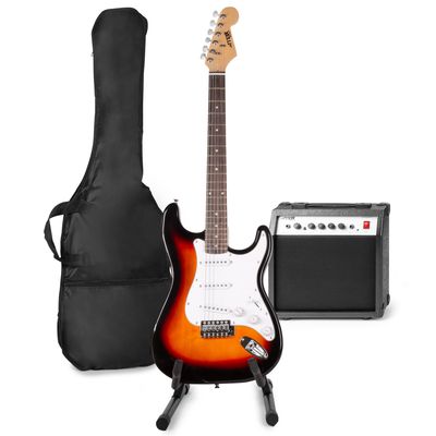MAX GigKit elektrische gitaar set met o.a. gitaarstandaard - Sunburst MAX GigKit elektrische gitaar set met o.a. gitaarstandaard - Sunburst