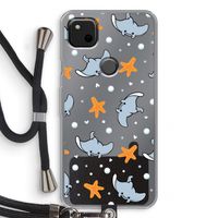 Manta: Pixel 4a Transparant Hoesje met koord