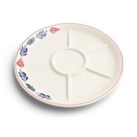 Boerenbont Fondueborden Ø27cm 6 stuks