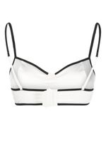 Karl Lagerfeld soutien-gorge satiné à design bicolore - Blanc - thumbnail