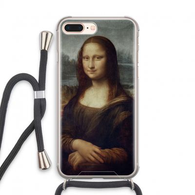 Mona Lisa: iPhone 8 Plus Transparant Hoesje met koord