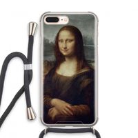 Mona Lisa: iPhone 8 Plus Transparant Hoesje met koord